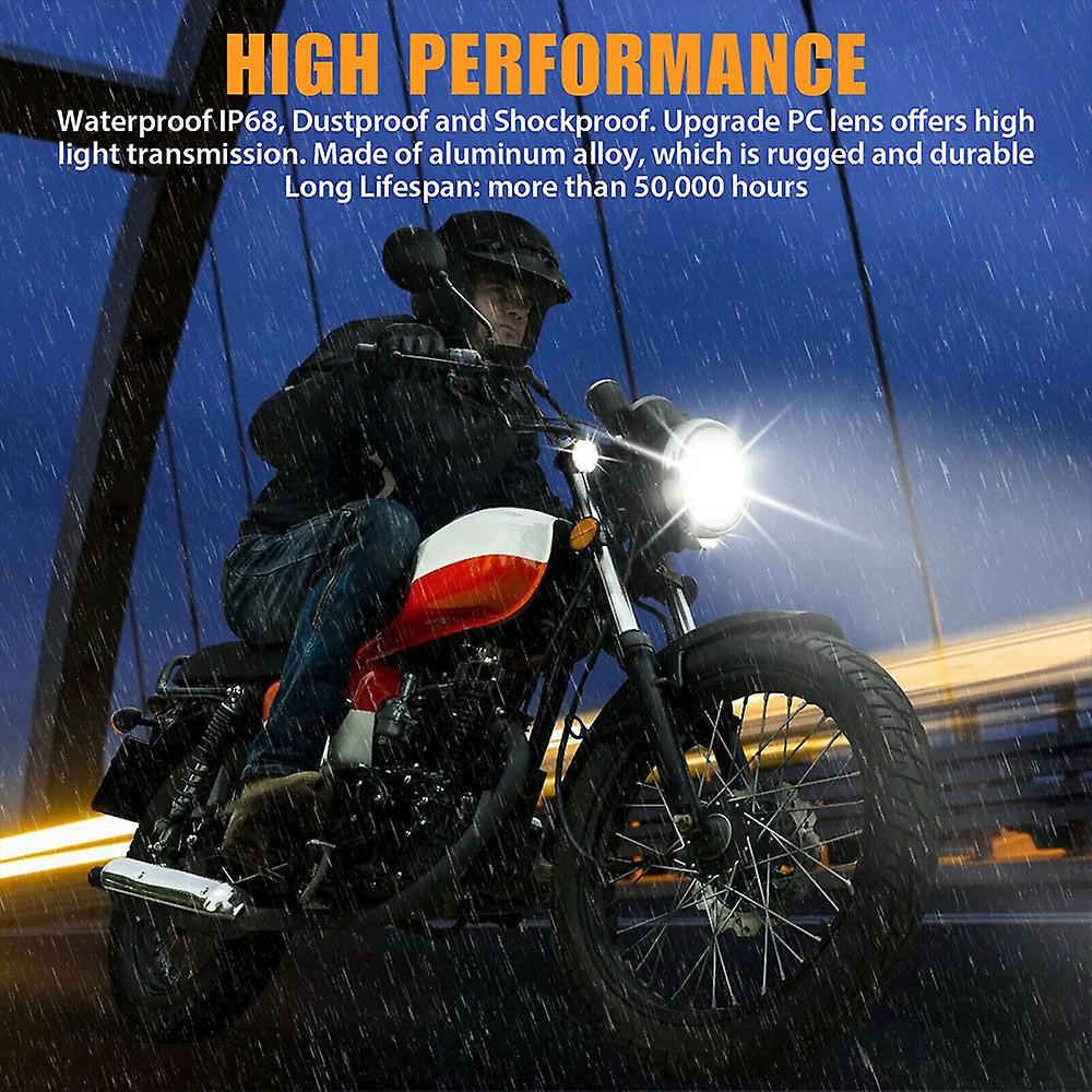 Universal Car Atv Motorcycle Lamp Led Lights Waterproof Fog Bright Headlight