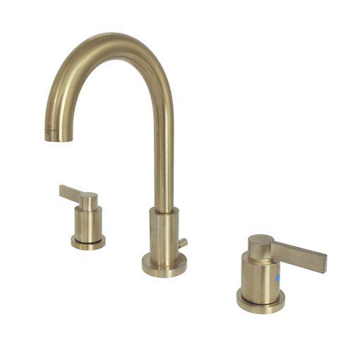 Kingston Brass NuvoFusion Widespread Bathroom Faucet with Drain Assembly