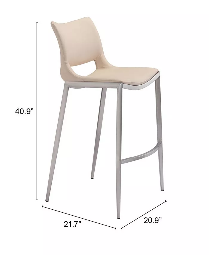 Zuo Ace Bar Chair Set of 2