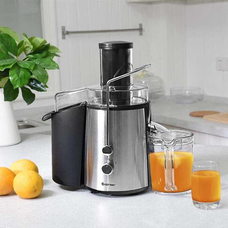 Centrifugal Juicer, 700W Masticating Juicer Extractor, Stainless Steel Juicer Machines with 75mm Wide Mouth, 2 Speed Modes