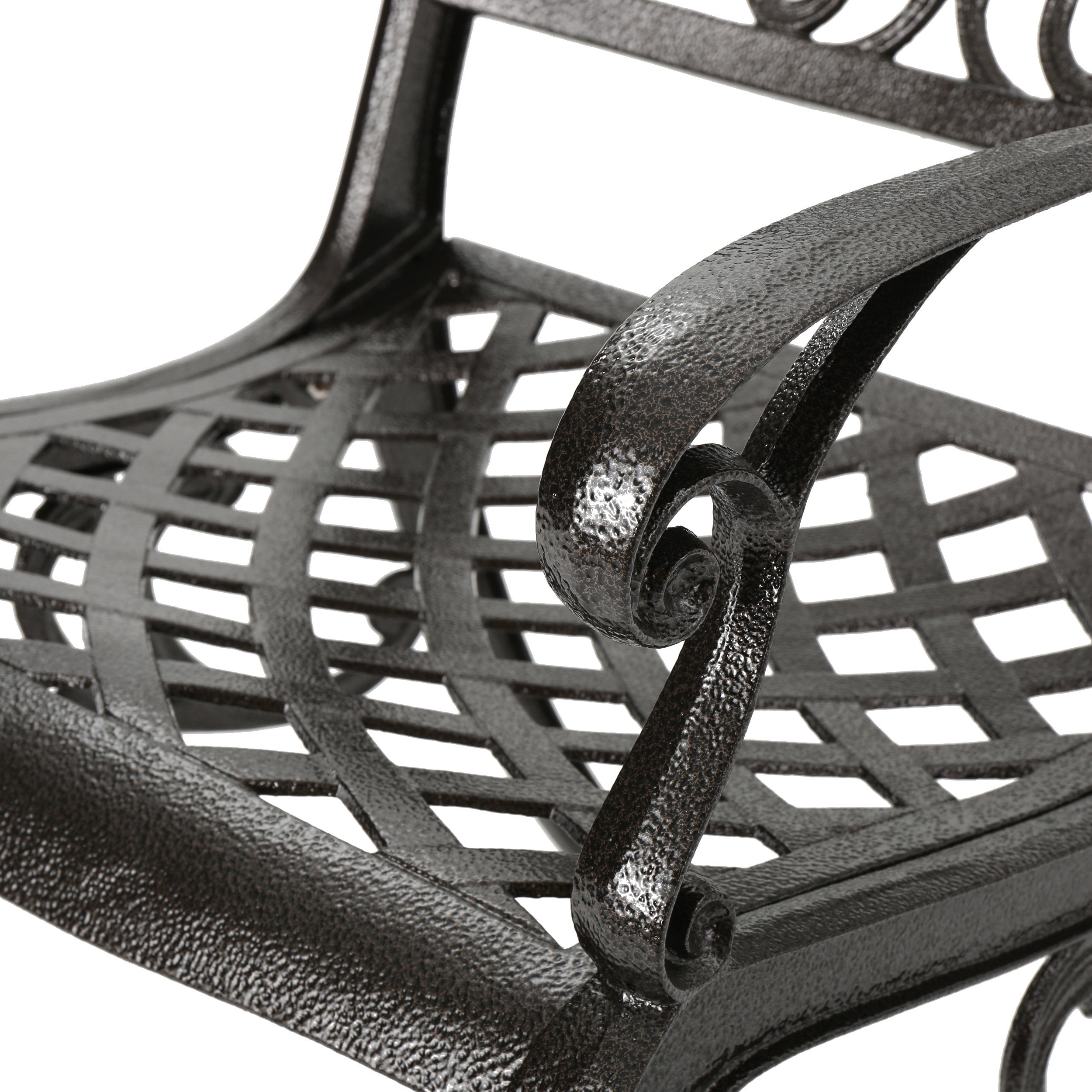 Covington Outdoor Cast Aluminum Dining Chair (Set of 2)