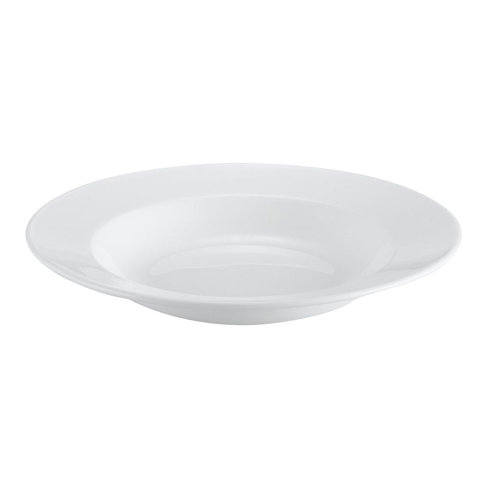 Everest， Pasta Bowl English Foot 16 Oz. 10-1/2Dia. X 1-1/2H， Porcelain， Bone White