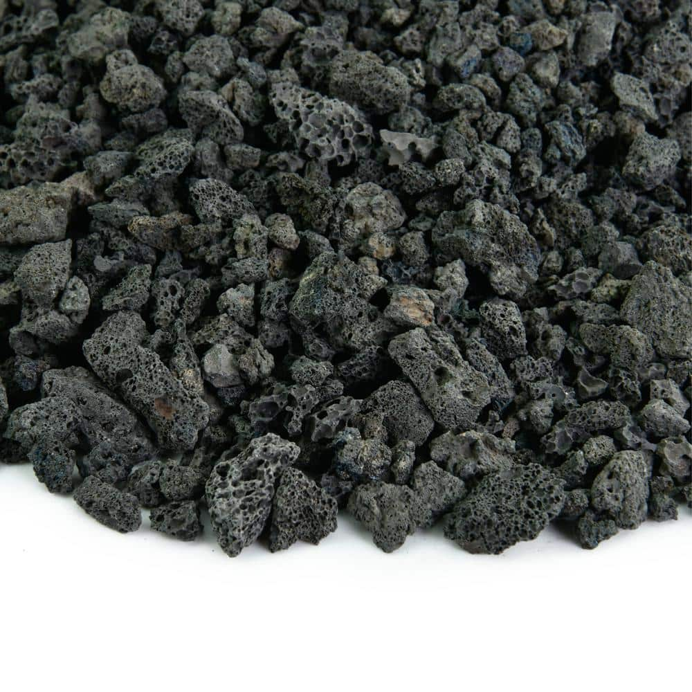 Fire Pit Essentials 10 lbs. Black Lava Rock 3/8 in. 01-0355