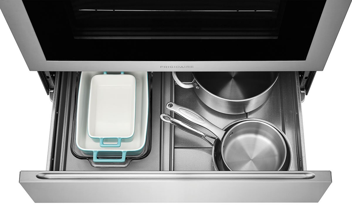 Frigidaire ADA 30-Inch Front Control Induction Range with Convection Bake in Stainless Steel