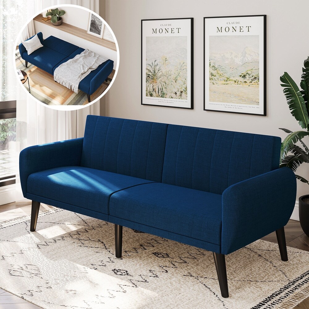 BELLEZE Melrose Convertible Sofa Bed  Modern Loveseat