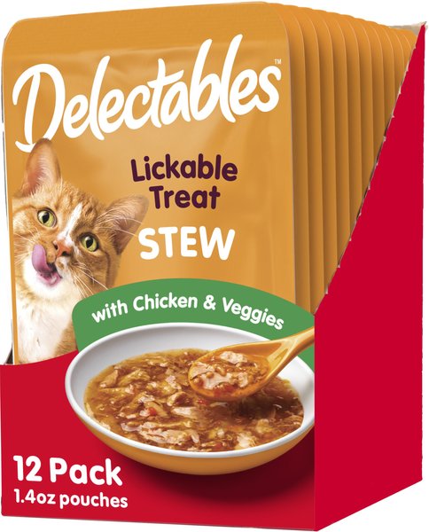 Hartz Delectables Stew Chicken and Veggies Lickable Cat Treat