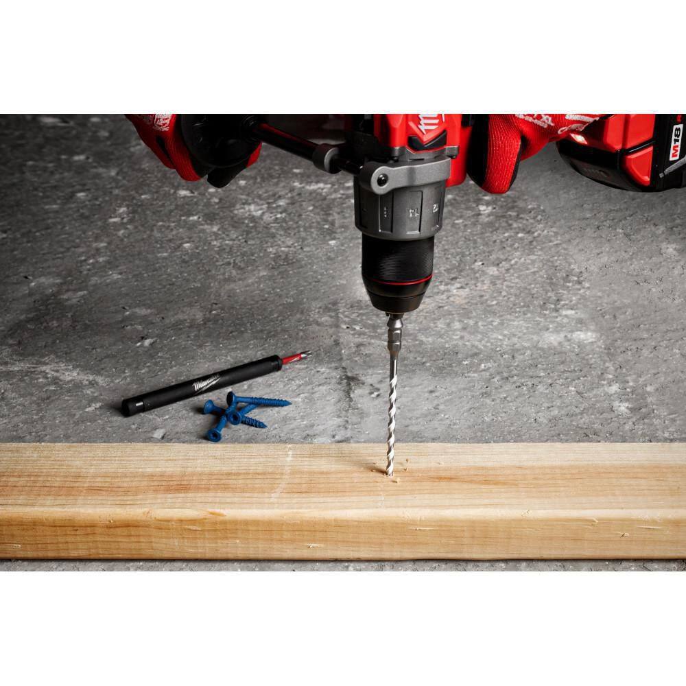 MW SHOCKWAVE Impact-Duty Multi-Material Concrete Screw Installation Kit (7-Piece) 48-20-8877