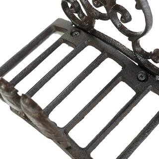 Cubilan Heavy Duty Cast Iron Garden Hose Holder - Water Hose Hanger Wall Mounted - Decorative Indoor Outdoor Hose Rack B07BBK8BQF