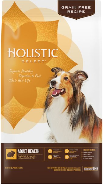 Holistic Select Adult Health Grain-Free Rabbit and Lamb Meal Dry Dog Food