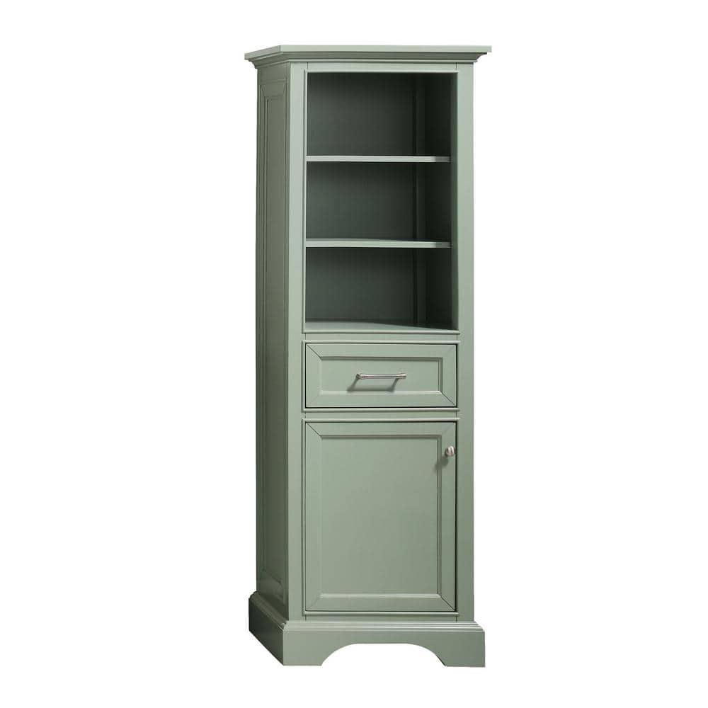 Home Decorators Collection Windlowe 22 in W x 16 in D x 65 in H Floor Linen Tower in Sea Green