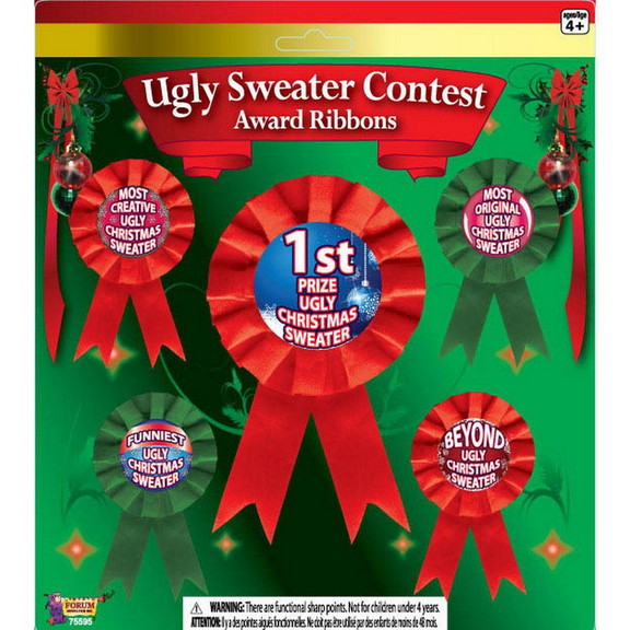 Ruby Slipper Sales 306052 Ugly Sweater Award Ribbo...