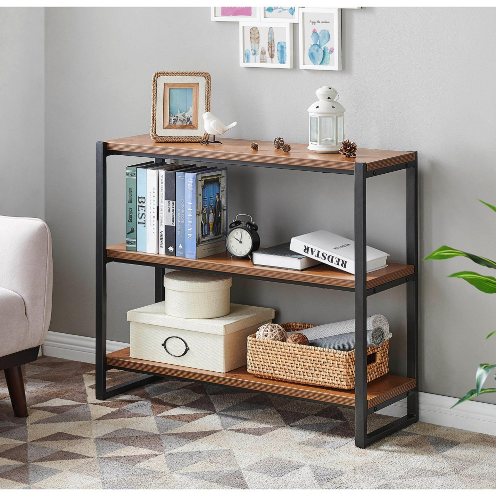 Anderson 3 Tier Bookcase   Industrial   Bookcases   by New Pacific Direct Inc.  Houzz