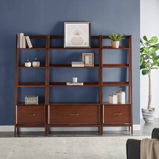 CROSLEY FURNITURE Landon Mahogany Etagere Set (3-Piece) KF13040MA