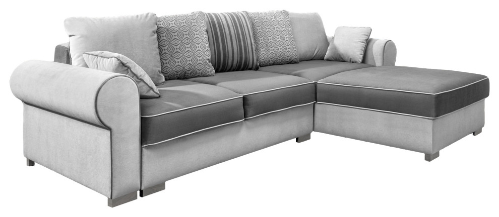 RELAX Sectional Sleeper Sectional  universal corner Grey/   Contemporary   Sectional Sofas   by Table World  Houzz