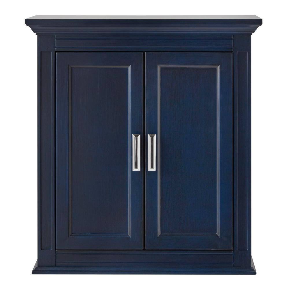 Home Decorators Collection Channing 26 in. W x 28 in. H Wall Cabinet in Royal Blue CGBW2628