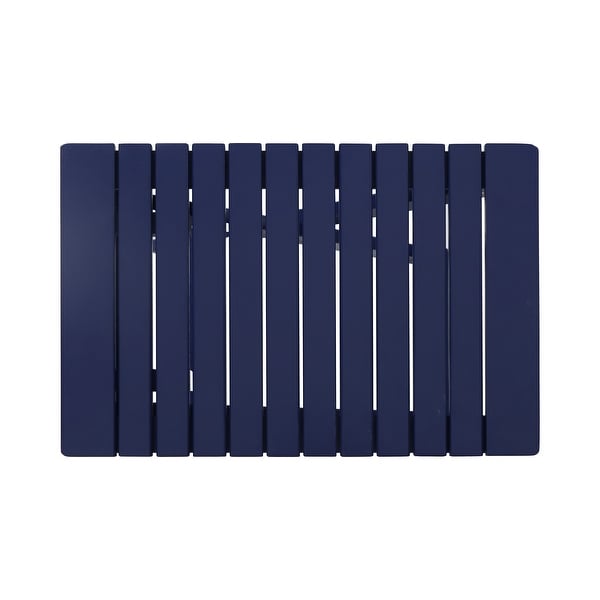 Roomfitters Outdoor Folding Wooden Side Table，Navy Blue