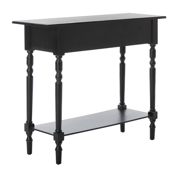 SAFAVIEH Cape Cod Black 2-drawer Console Table - 37.8