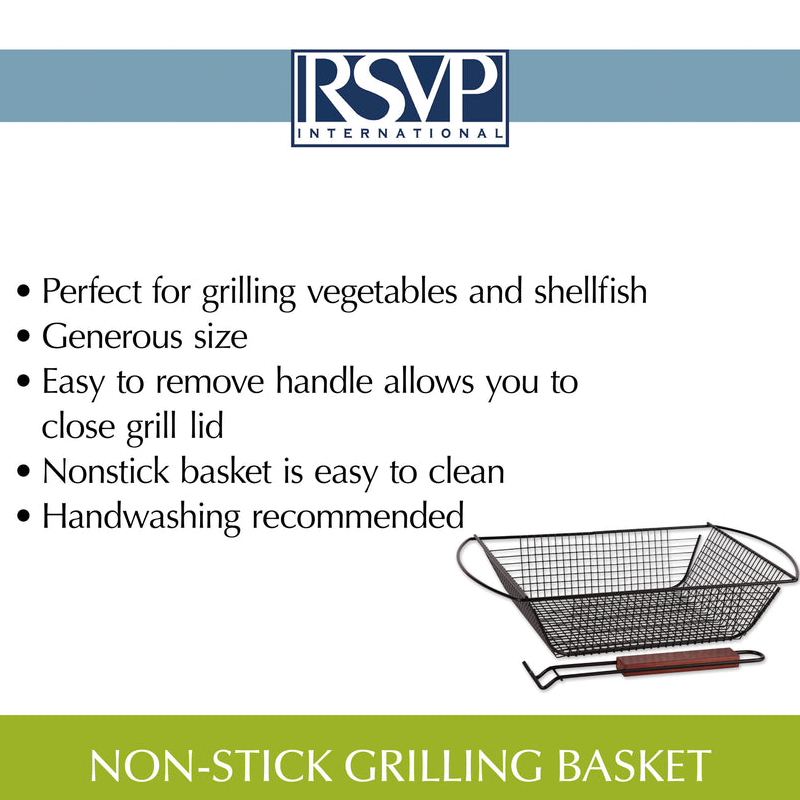 RSVP Nonstick Grilling Basket