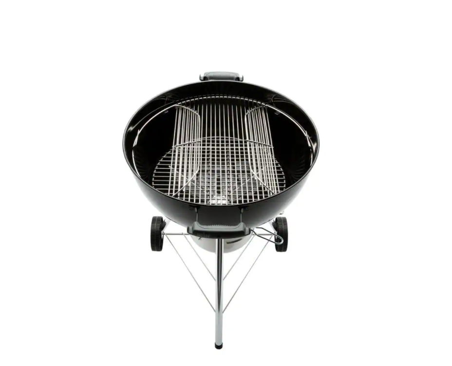 Weber 22 in. Original Kettle Premium Charcoal Grill in Black with Built-In Thermometer