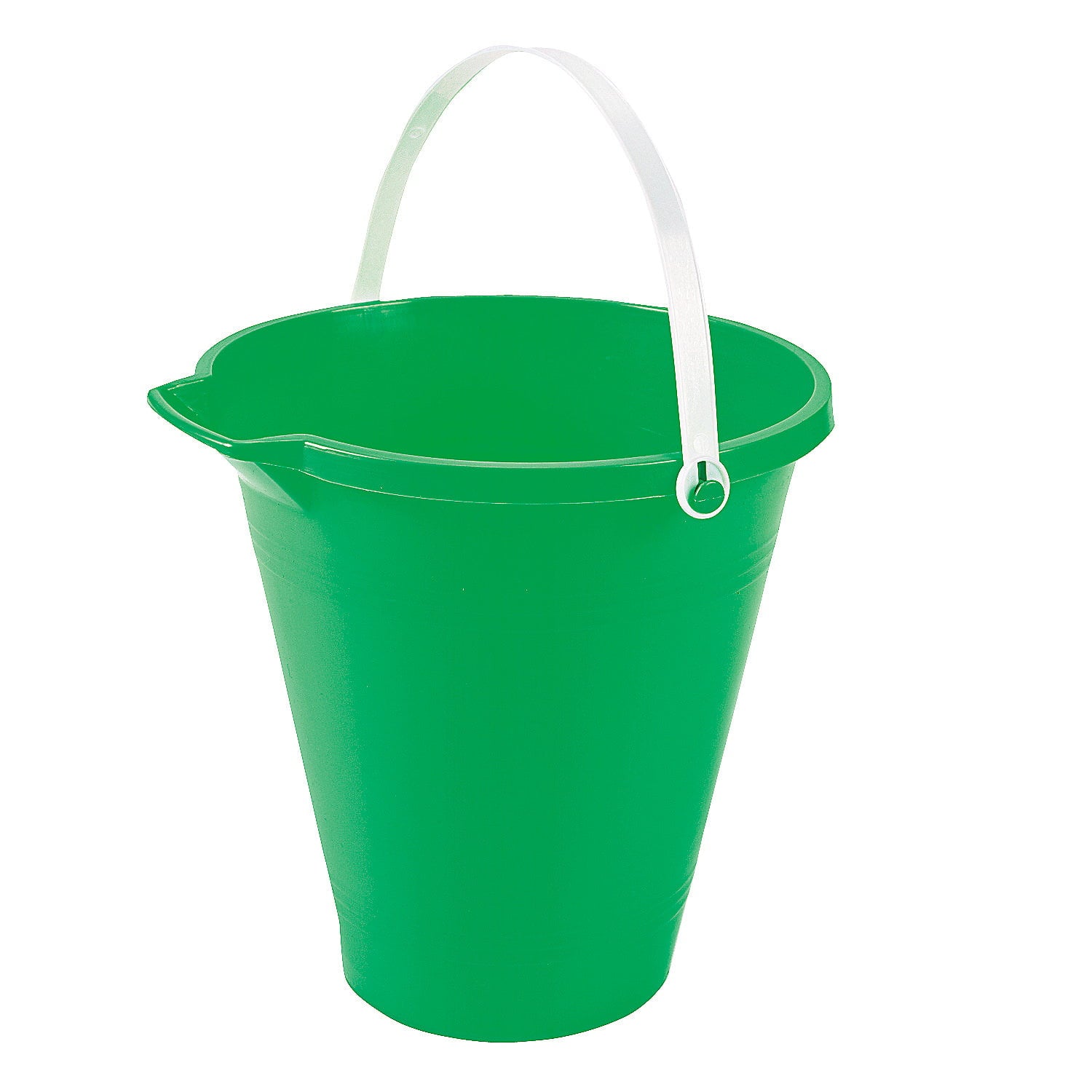 Fun Express - Green Sand Bucket - Toys - Active Play - Beach Toys - 1 Piece