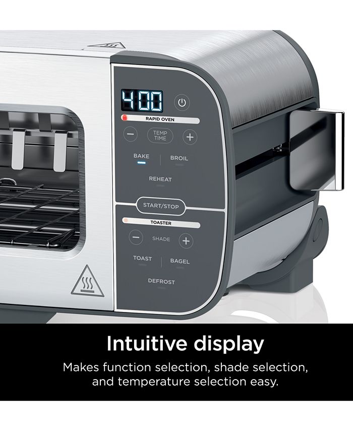 Ninja ST101 Foodi 2-in-1 Flip Toaster Toaster Oven， 1500 Watts