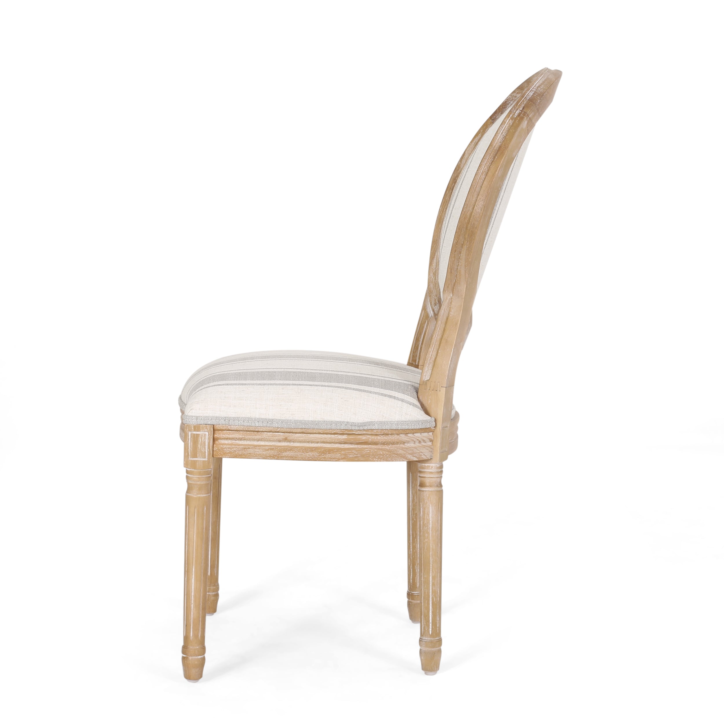 Lariya French Country Fabric Dining Chairs