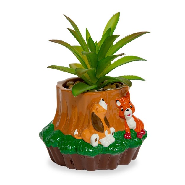 Easysfind 3.25 inch Mini Planter With Artificial Succulent