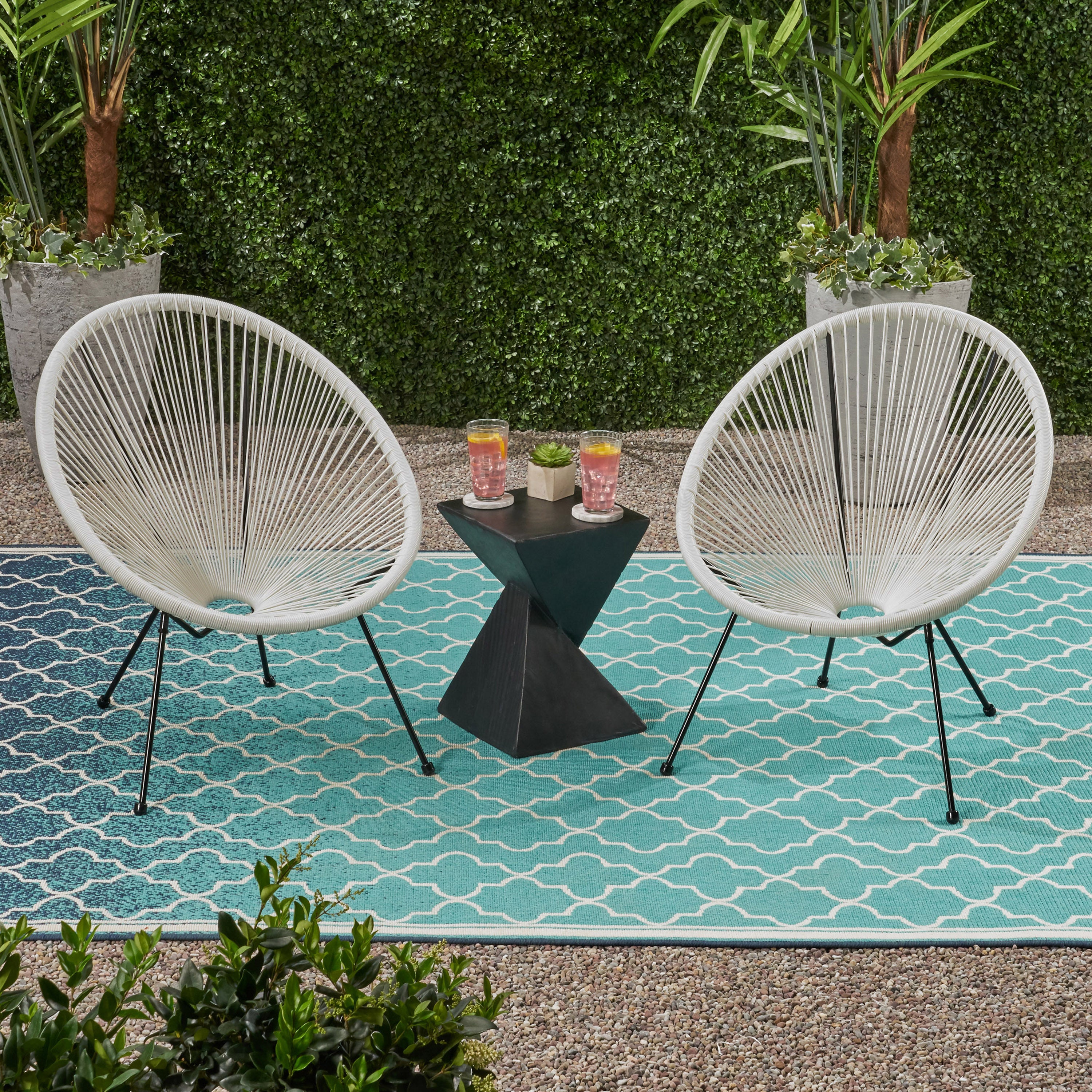 Major Outdoor Mexican String Weave Chair (Set of 2)