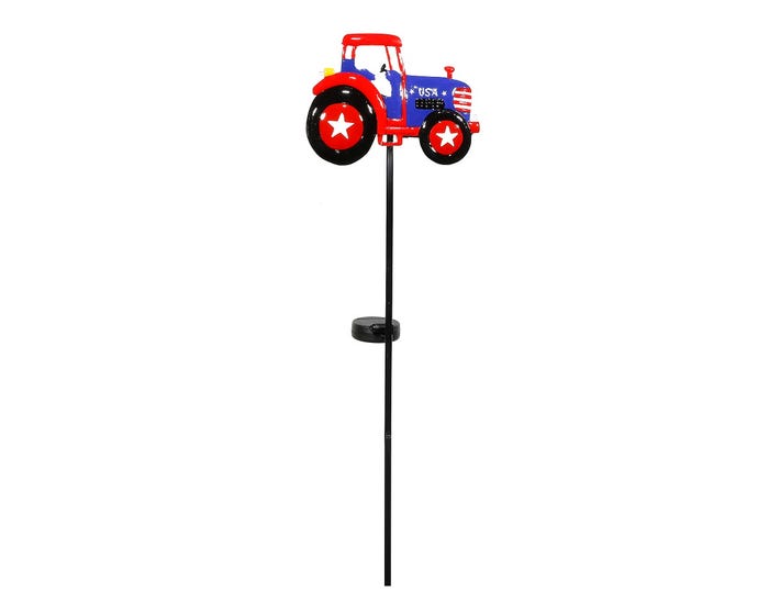 Alpine Solar Patriotic Tractor Stake - SUG344BB-201