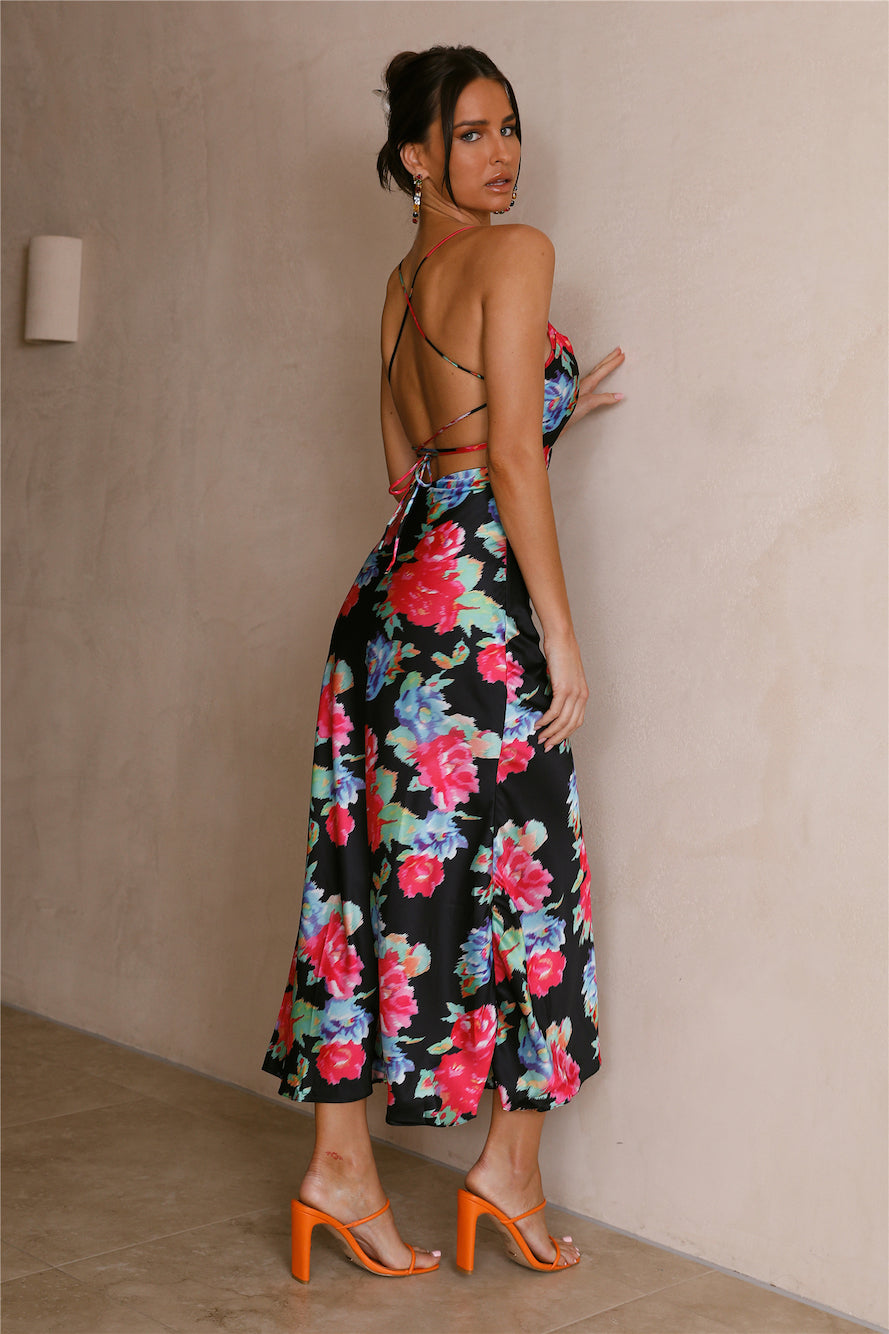 Blooming Light Midi Dress Floral