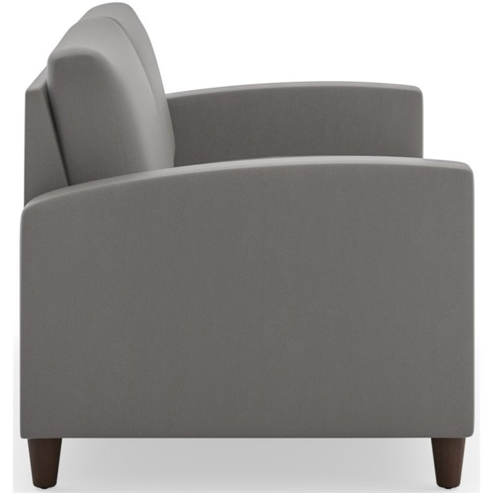 Pemberly Row Contemporary Gray Fabric Loveseat   Transitional   Loveseats   by Homesquare  Houzz