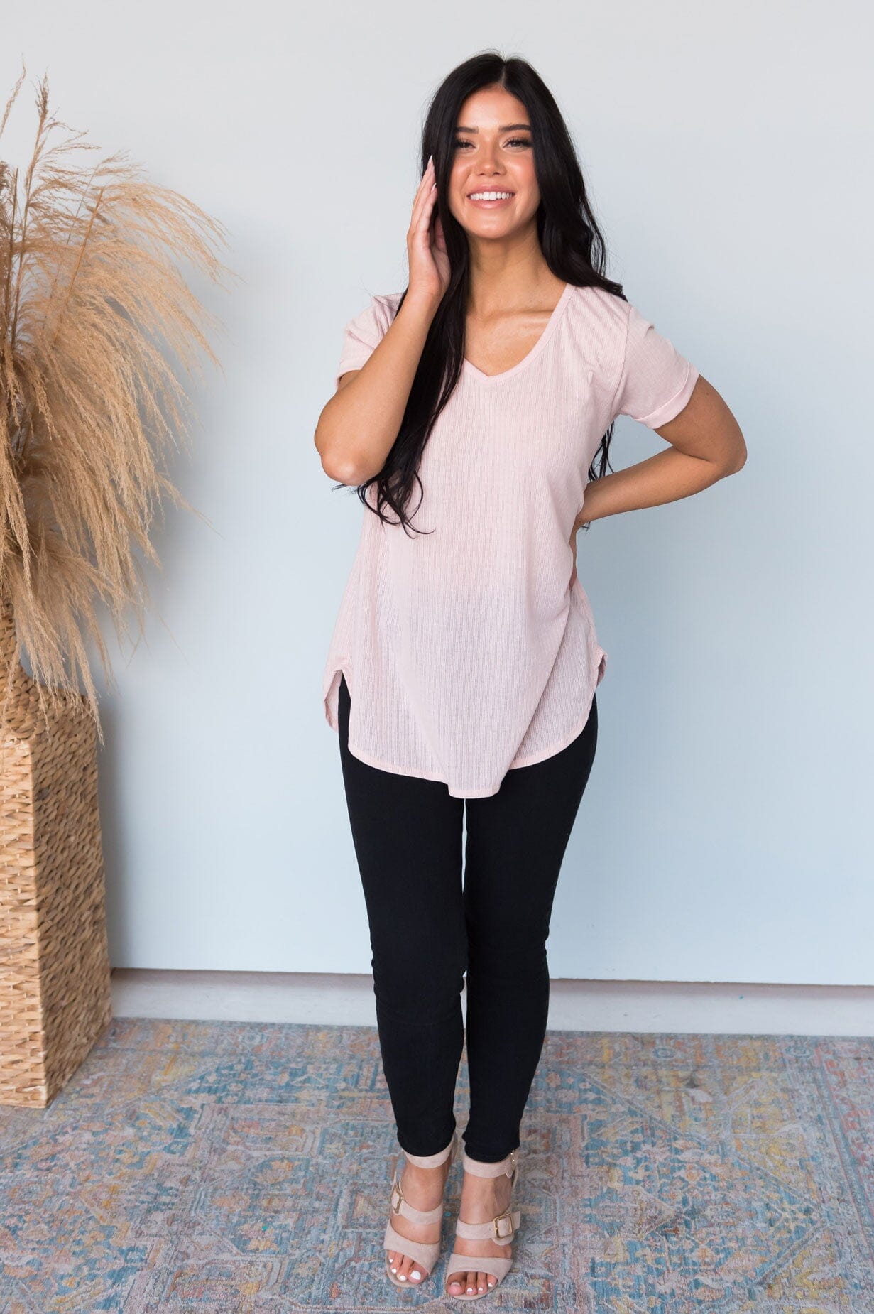 Your Favorite Ribbed Modest Tee