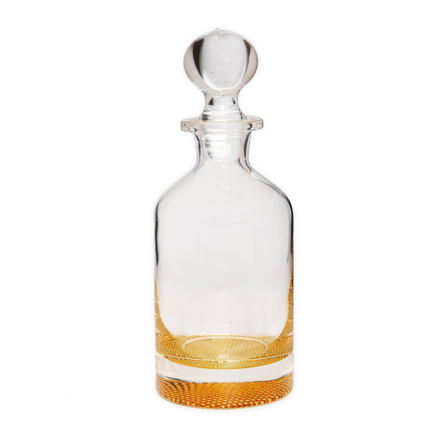 Whiskey Decanter with Gold Reflection Bottom 9.75