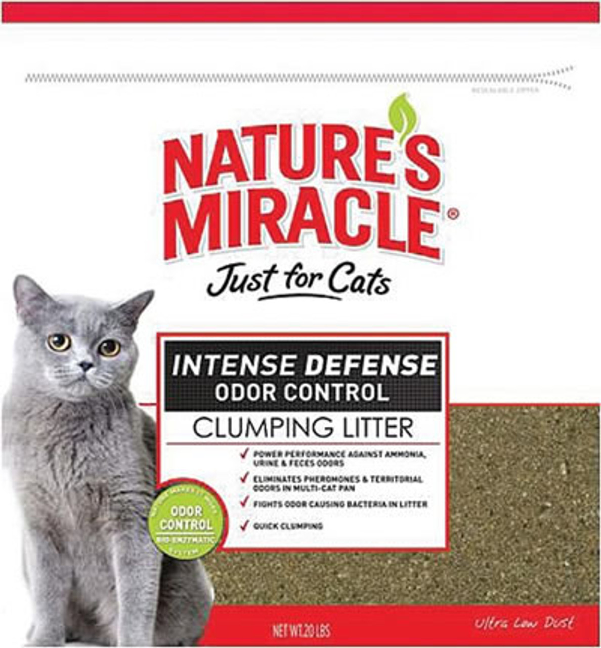 Just For Cats Intense Defense Clumping Litter， 20 Lb.