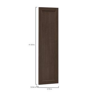 Hampton Bay Shaker 11 in. W x 41.25 in. H Wall Cabinet Decorative End Panel in Brindle KAEP1242-BDL