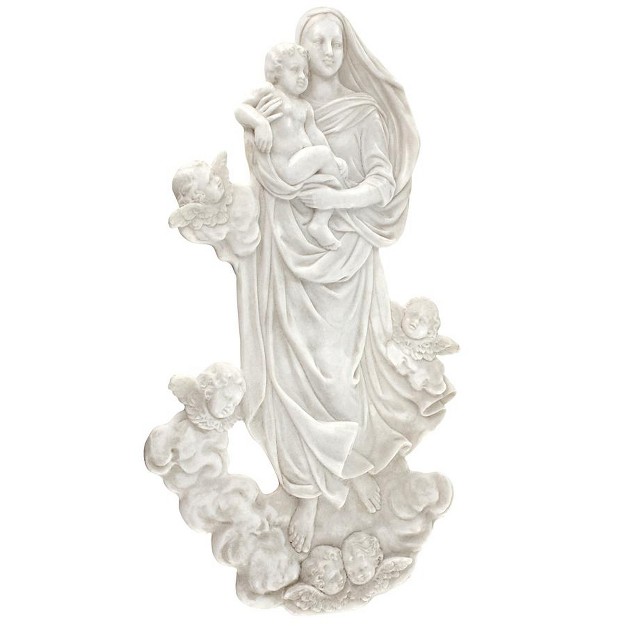 Design Toscano Raphael x27 s Sistine Madonna Marble Resin Wall Sculpture