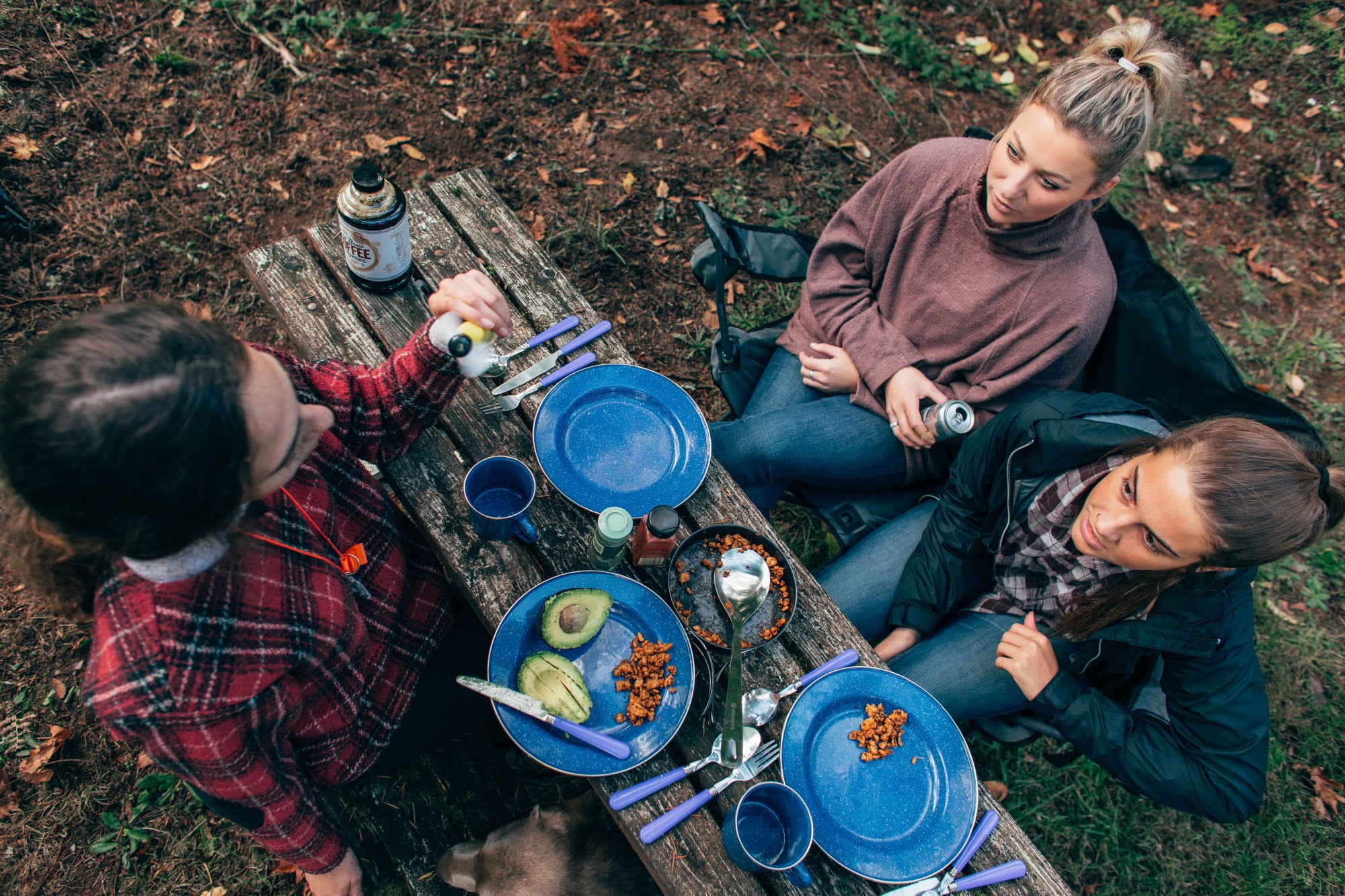 Ozark Trail 24 Piece Dinnerware Enamel Set