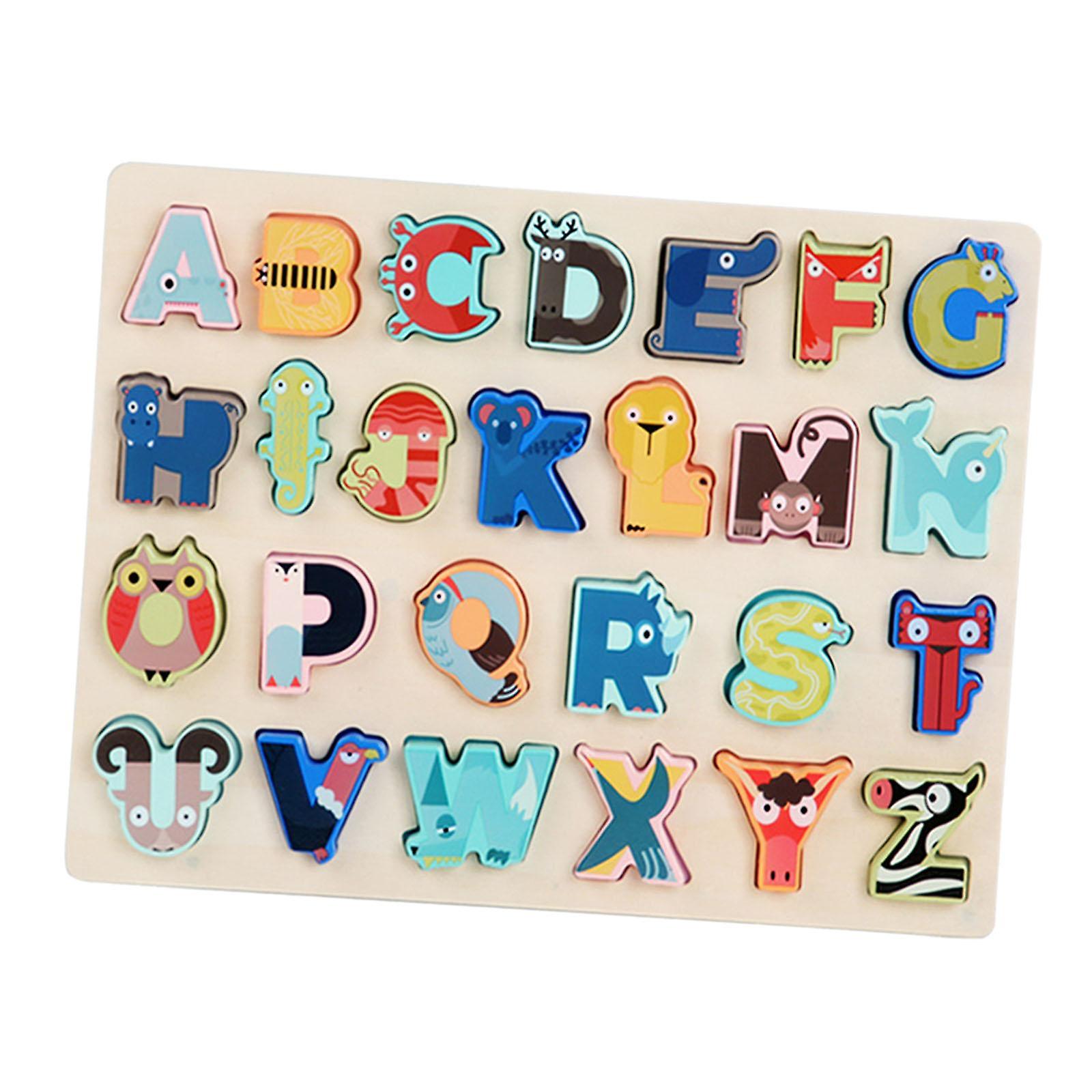 Animal Letter Matching Puzzle Interactive For Focus Imagination Independence