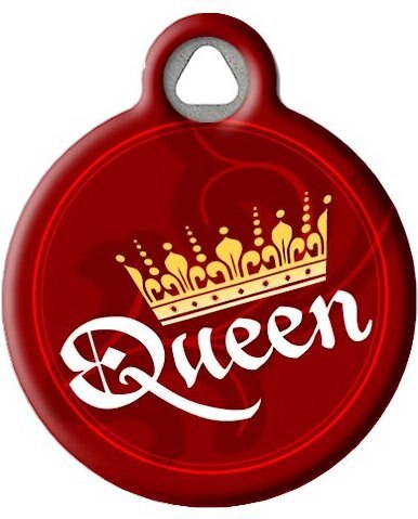 Dog Tag Art Classy Queen Personalized Dog and Cat ID Tag