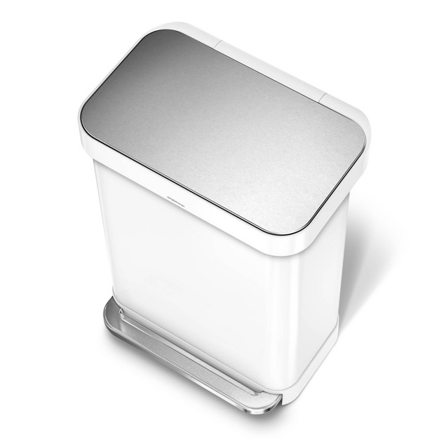 Simplehuman 55l Rectangular Step Trash Can With Liner Pocket