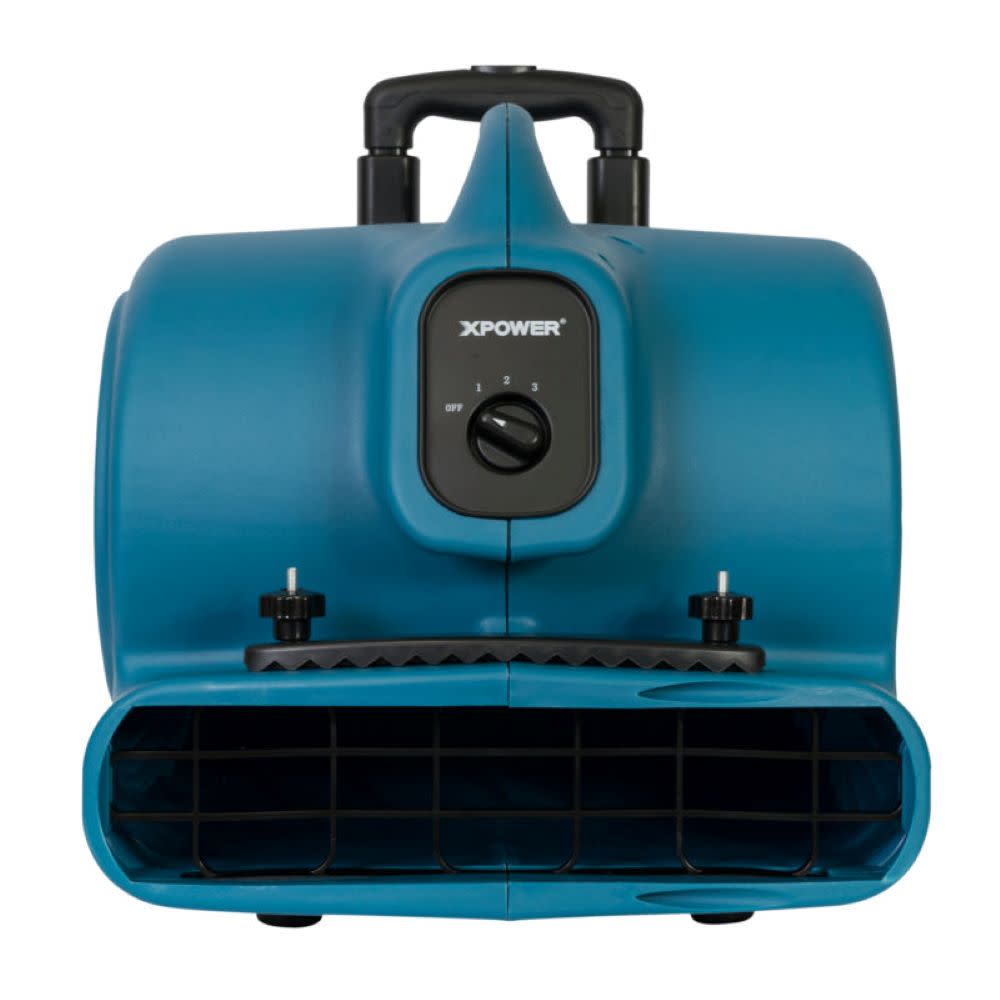 XPower 1/2 HP Air Mover with Telescopic Handle and Wheels and Carpet Clamp ;