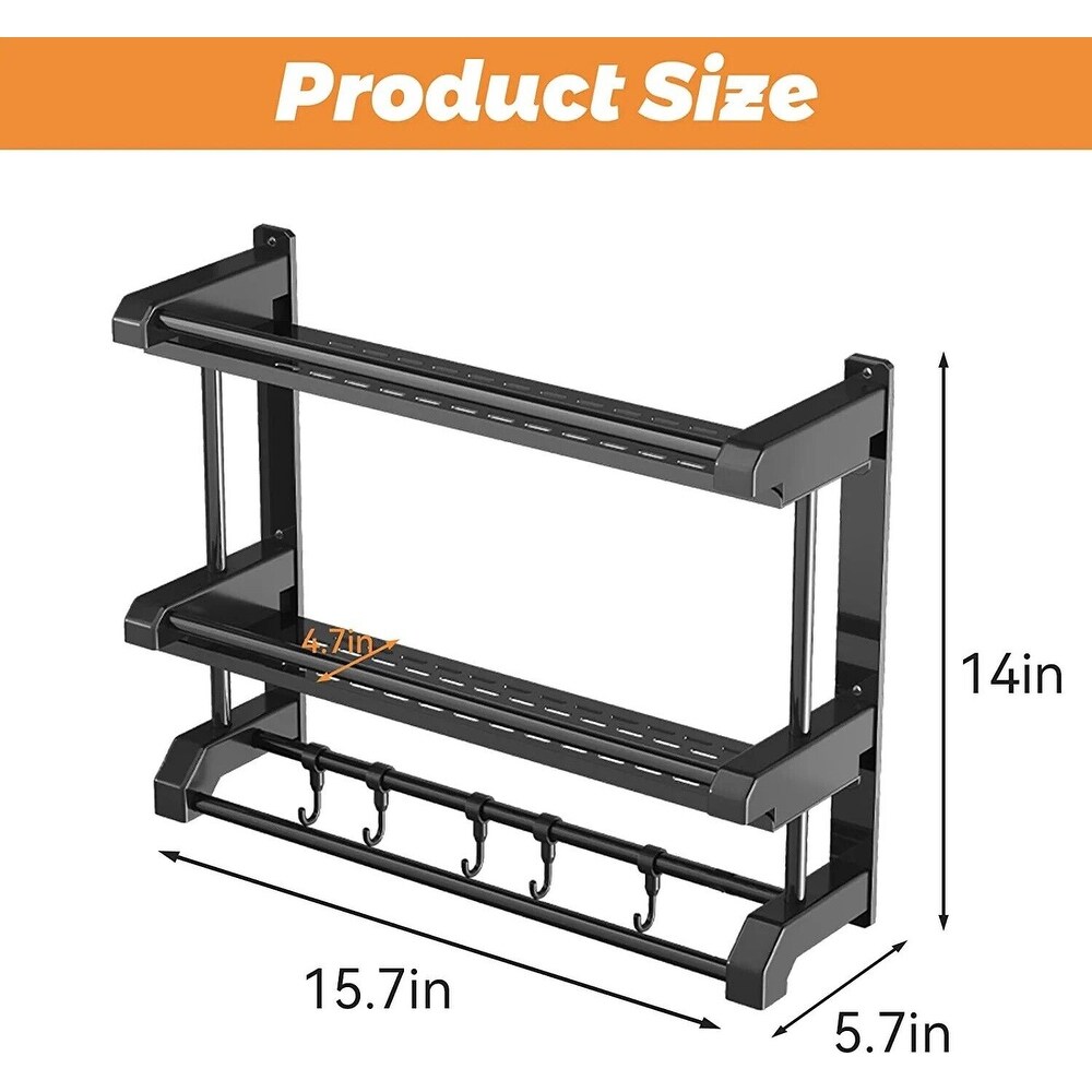 Rustproof 2 Layer Triangular Corner Shower Caddy Shelf