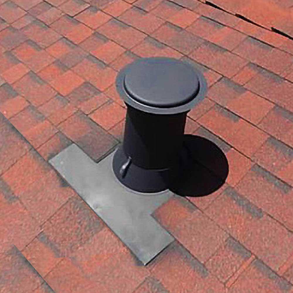 Gibraltar Building Products 4 in. Aluminum Code Cap Top Vent Pipe Flashing CC4T