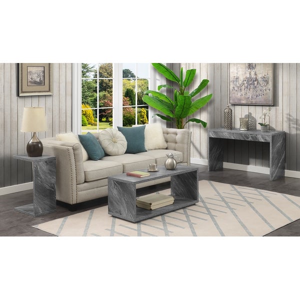 Porch and Den Woodshire C-shaped End Table