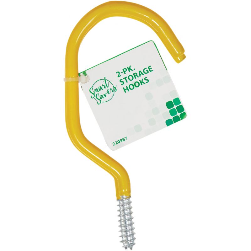 Smart Savers Large Storage Hook Yellow (Pack of 12)