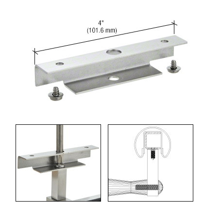 CRL Stainless Wall Mounted Hand Rail Bracket Saddl...