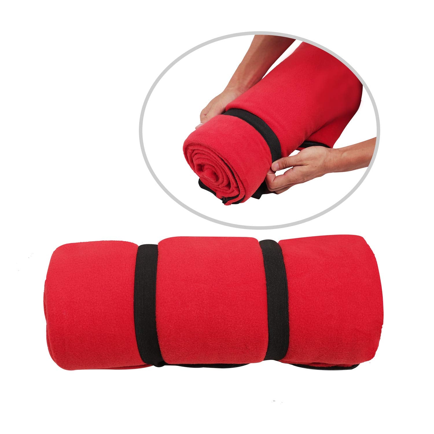 ASR Outdoor Ultra Soft Fleece Sleeping Bag Liner for Cold Weather Camping Warmth, 71  inches