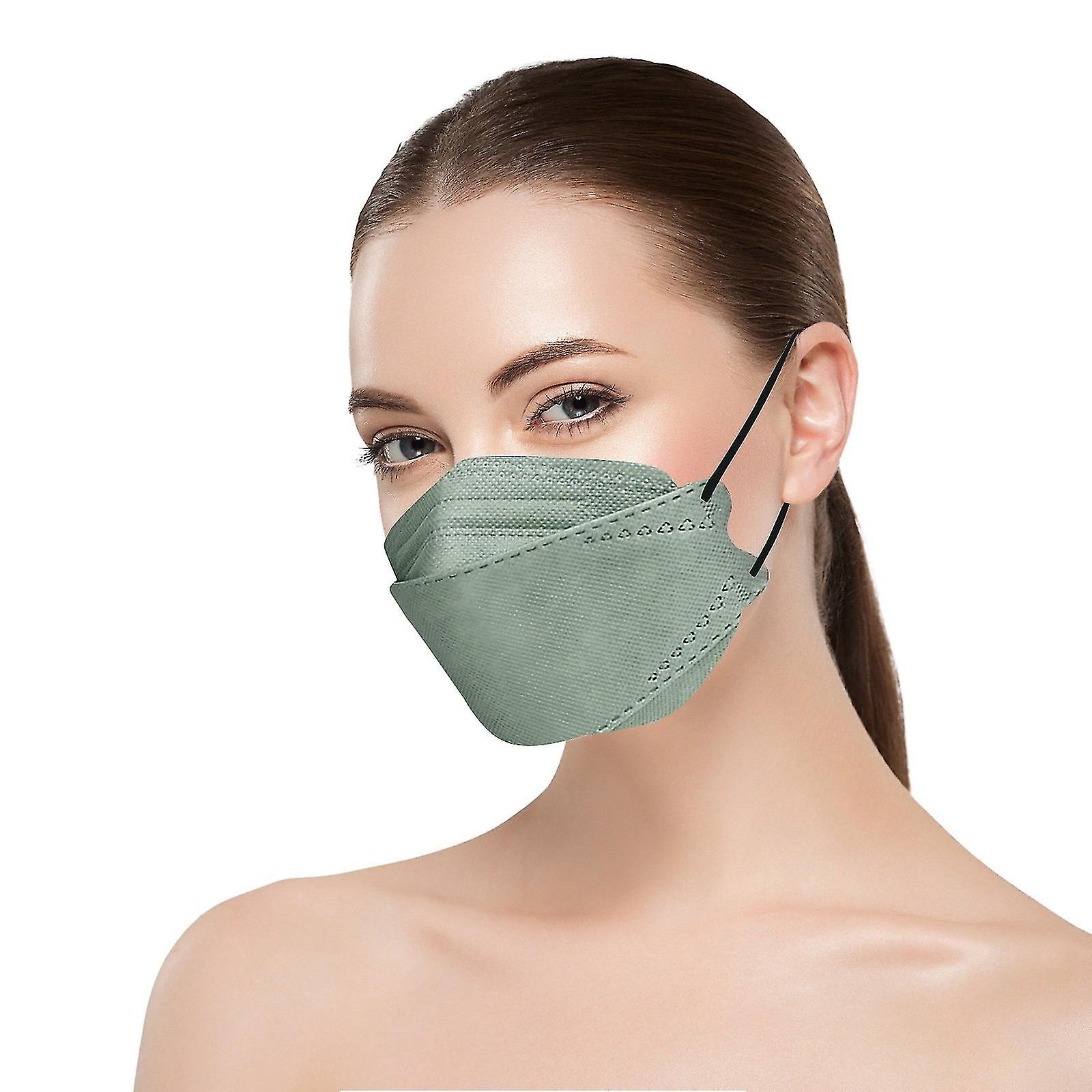 50pcs Kn95 Face Masks Fish Mask Adult Morandi Ffp2 Mask 4 Layer Protective Masks Kf94 Masks