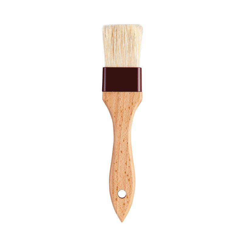 Harold Import Brown Wood Ferrule Pastry Brush