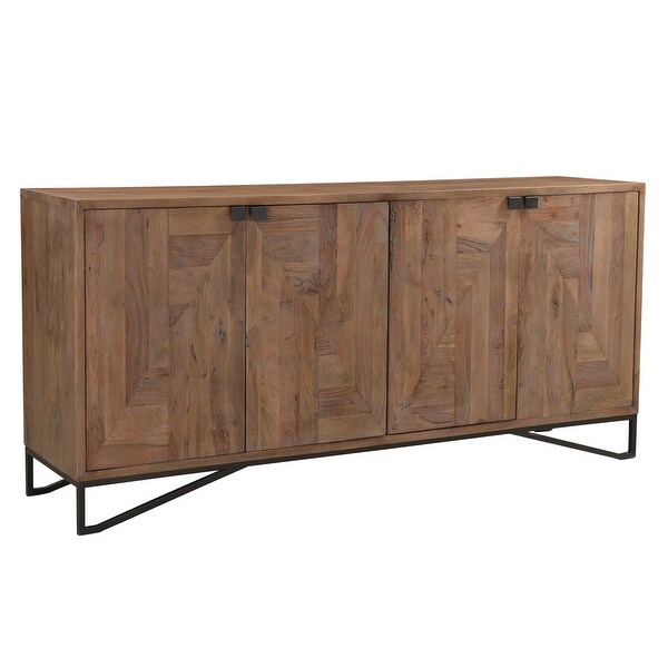 Caden 4-Door Plank Sideboard